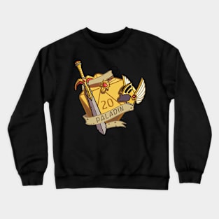 D20 Paladin fantasy Dice Crewneck Sweatshirt